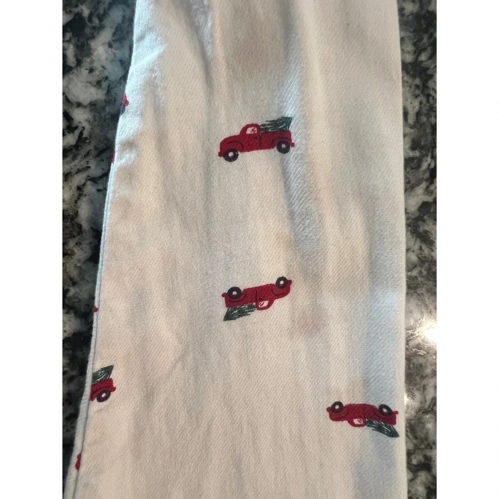Carters Child of Mine Boys 3T Christmas Red Truck Tree Button Down Shirt (0853)